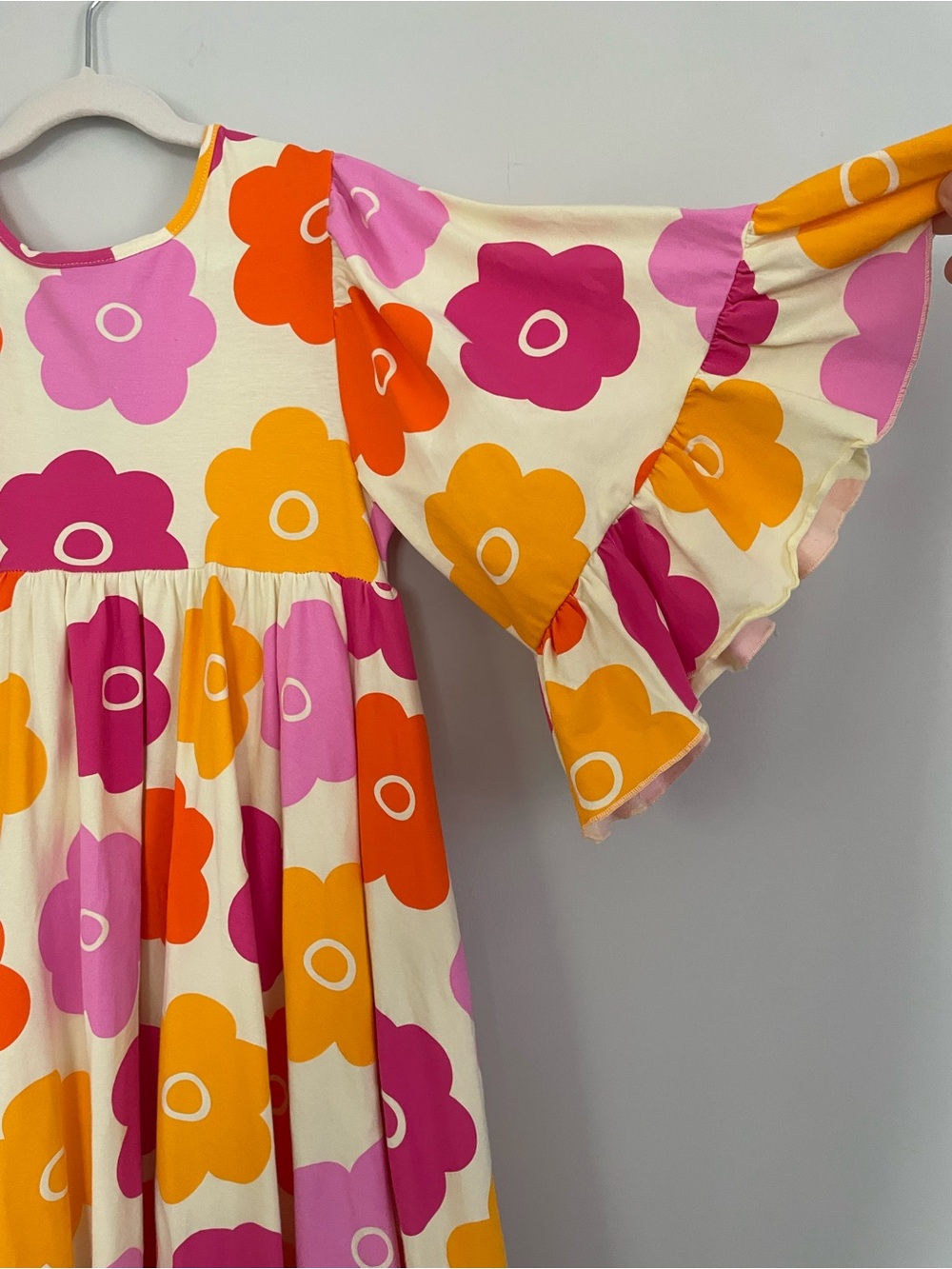 Kuku Kid orange and pink dress
